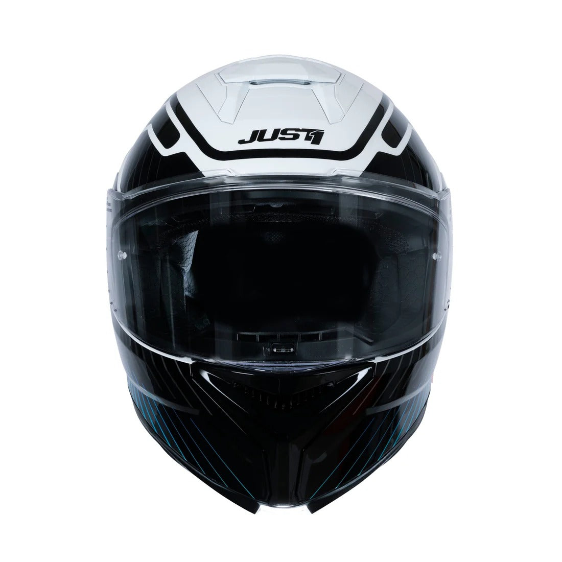 Just1 J-STR Tactical Gloss Blue/White Helmet