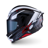 Alpinestars S-R7 A-Core Gloss Black/White/Red Helmet