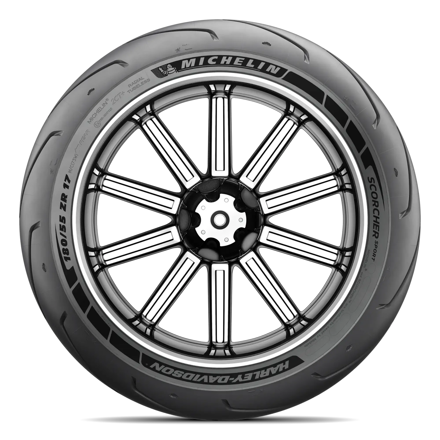 Michelin Scorcher Sport Rear Tyre 180/55 R-17 73W Reinforced Tubeless