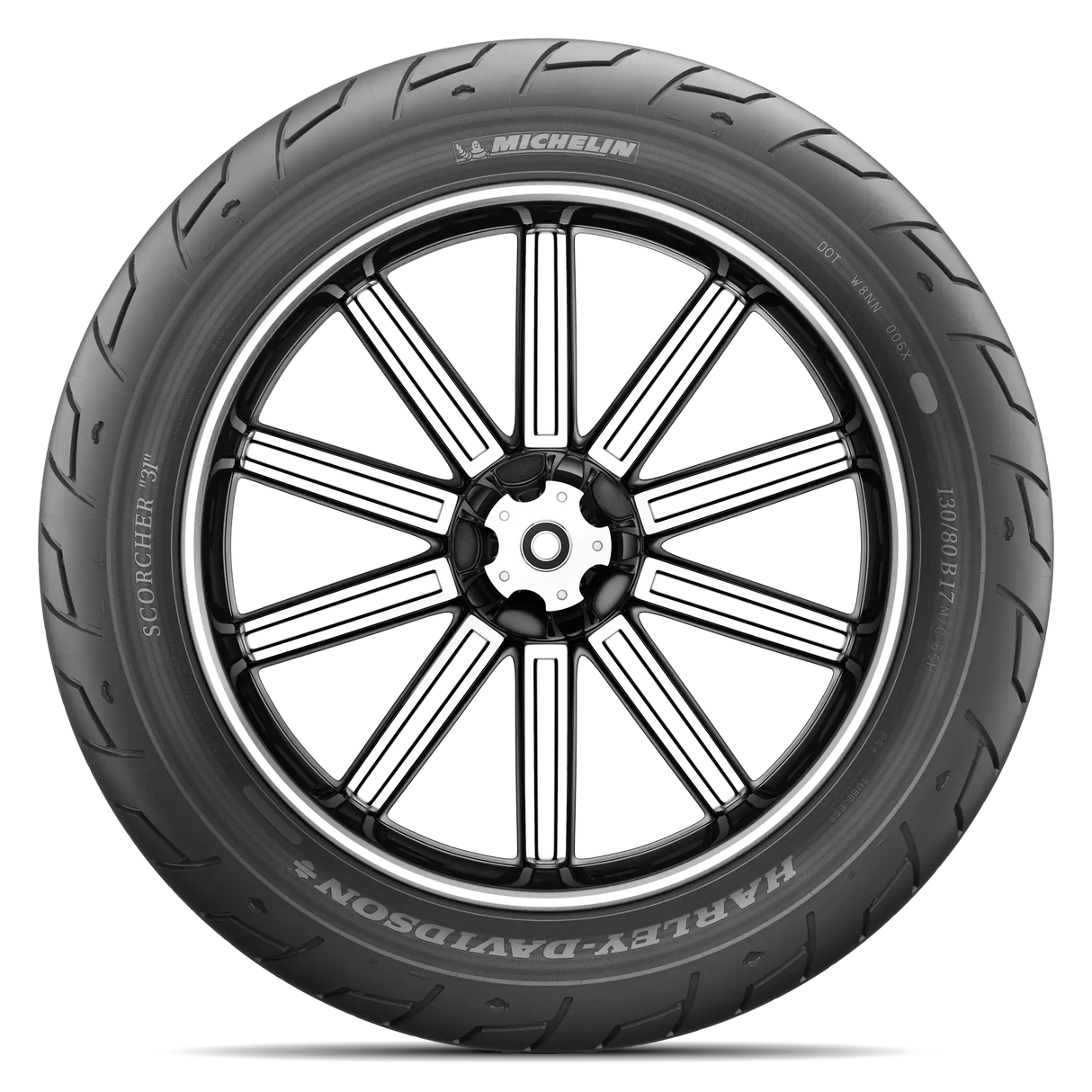 Michelin Scorcher 31 Front Tyre 130/90 B-16 M/C 73H Reinforced Tubeless