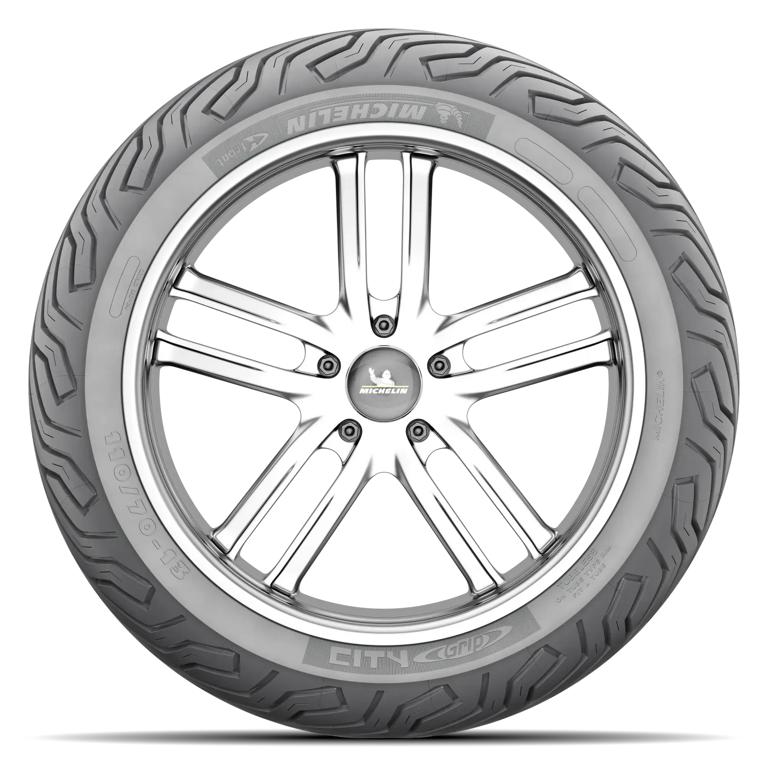 Michelin City Grip Front Tyre 110/70-11 45L Tubeless