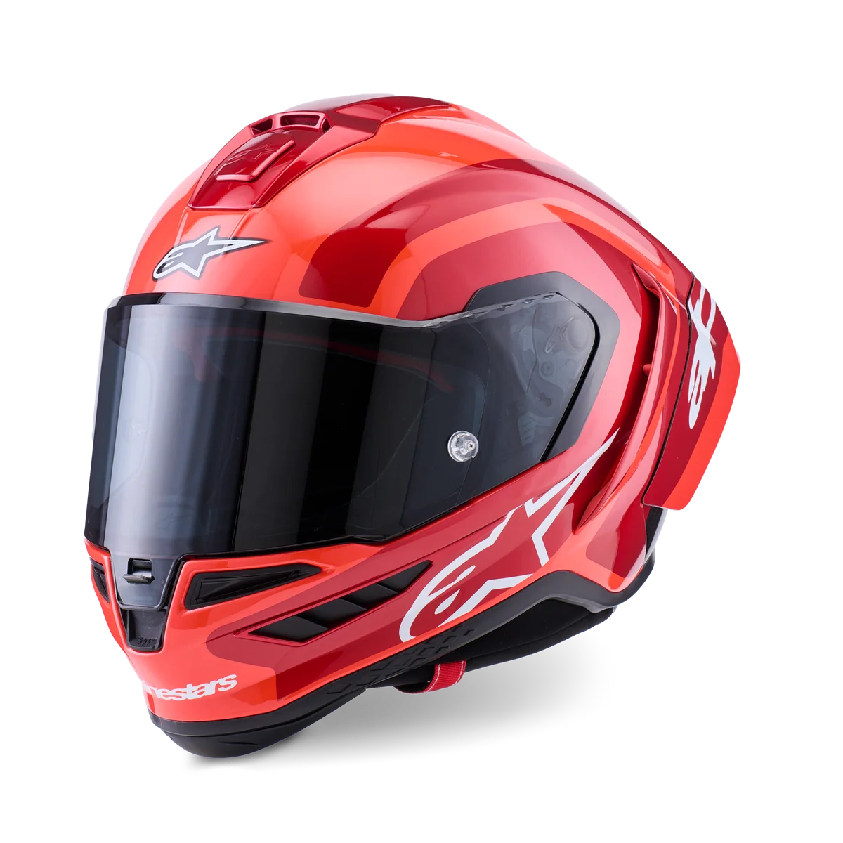 Alpinestars Supertech R10 Arius Gloss Black/White/Double Red Helmet