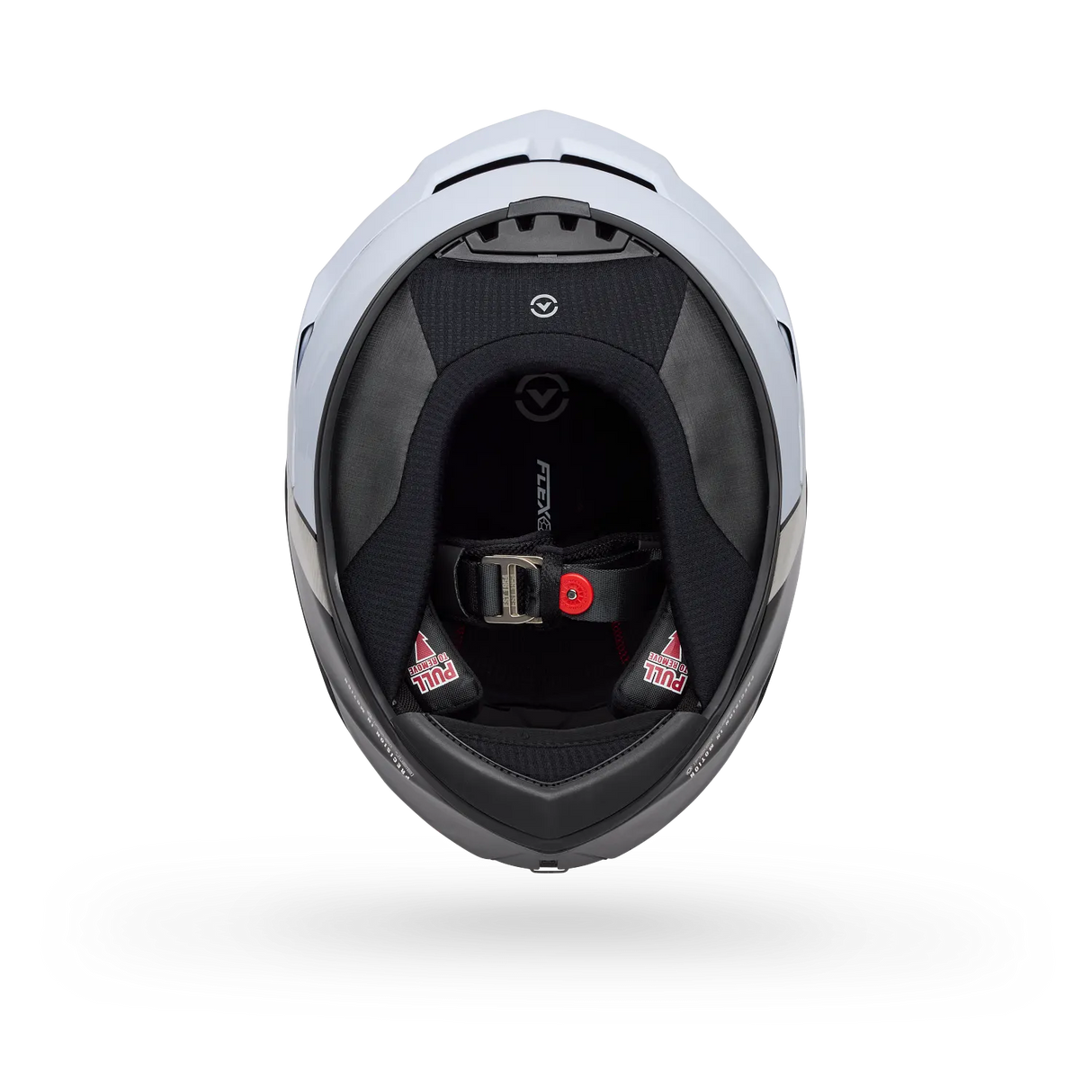 Bell Race Star DLX Flex Strike Gloss Silver/White Helmet