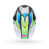 Bell Moto-10 Spherical Grid Gloss White/Blue Helmet