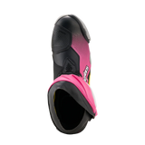 Alpinestars Supertech R V2 Black/Magenta/White/Yellow Boots