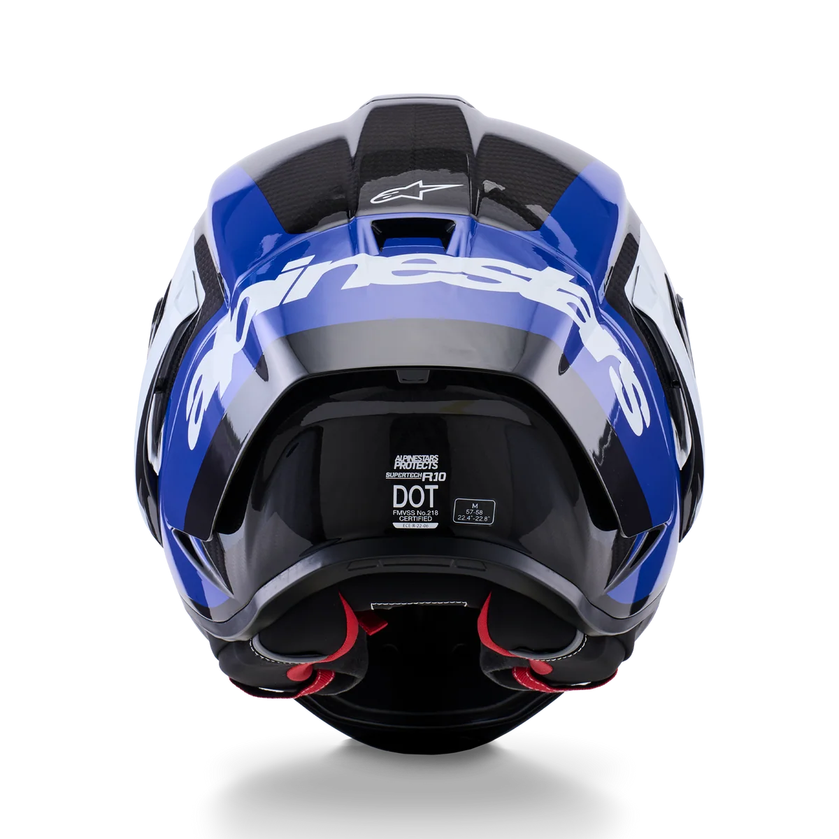 Alpinestars Supertech R10 Arius Gloss Black/White/Blue Helmet