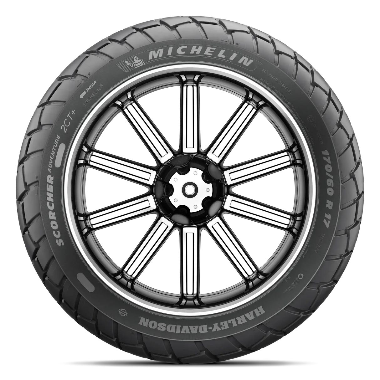 Michelin Scorcher Adventure Rear Tyre 170/60 R-17 72V Tubeless