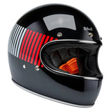 Biltwell Gringo Raceflow Gloss Black/Red/White/Blue Helmet