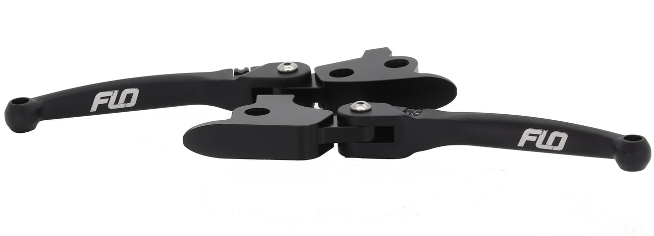 Flo Motorsports FLO-HD-814 MX Levers Black for Harley-Davidson Softail 25-Up
