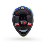 Bell Moto-10 Spherical Grid Gloss White/Blue Helmet