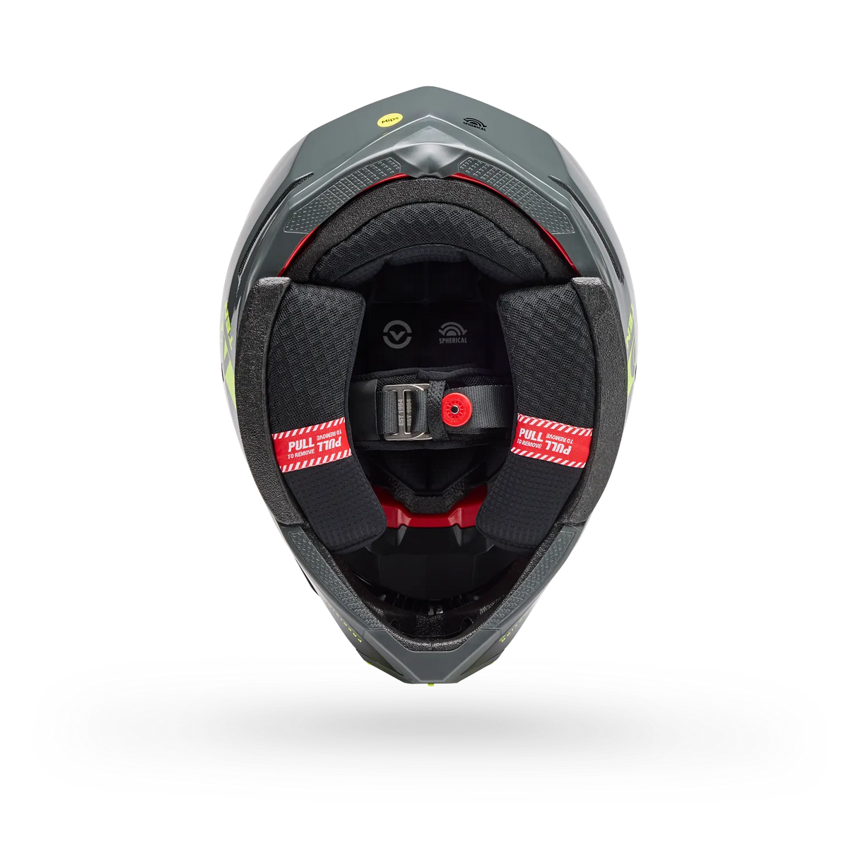 Bell Moto-10 Spherical Strike Gloss Yellow/Grey Helmet