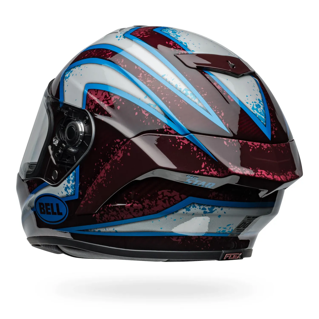 Bell Race Star DLX Flex Xenon Gloss Red/Silver Helmet