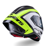 Alpinestars Supertech R10 Arius Gloss Black/Silver/Fluro Yellow Helmet
