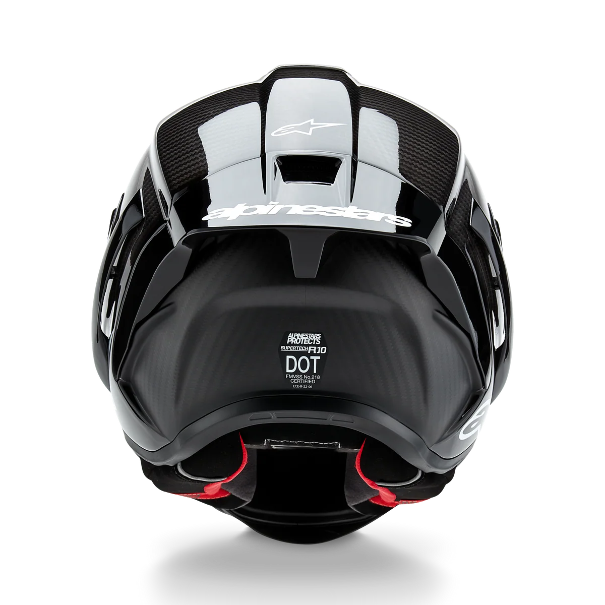 Alpinestars Supertech R10 Solid Matte/Gloss Black Carbon Helmet