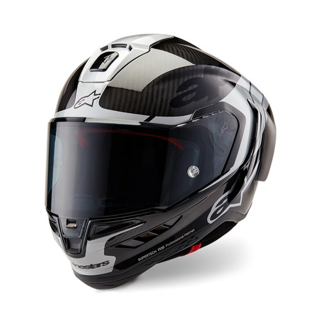 Alpinestars Supertech R10 Element Gloss Black Carbon/Silver/Black Helmet