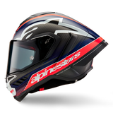 Alpinestars Supertech R10 Team Matte Black Carbon/Red Fluro/Blue Helmet