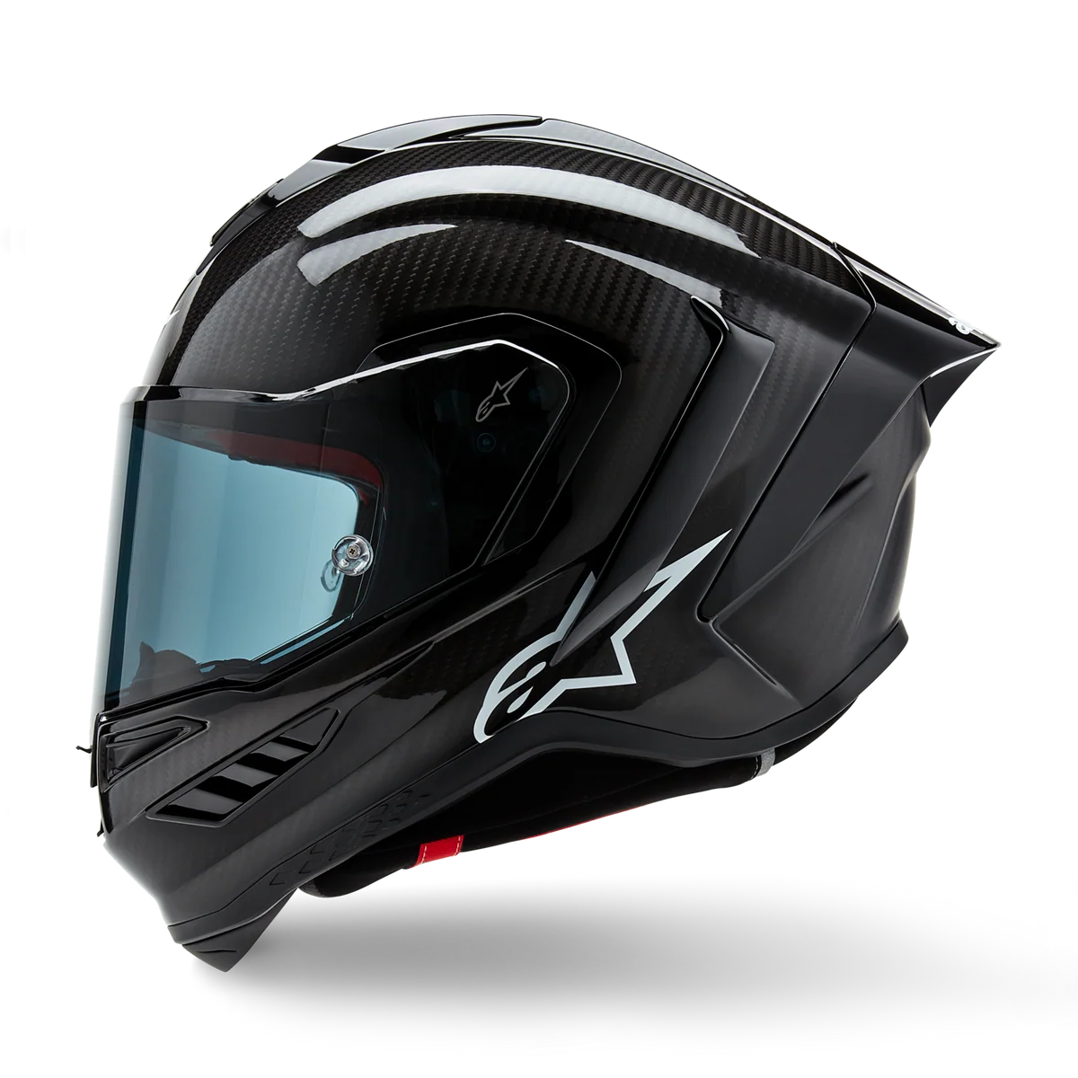 Alpinestars Supertech R10 Solid Matte/Gloss Black Carbon Helmet