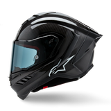 Alpinestars Supertech R10 Solid Matte/Gloss Black Carbon Helmet