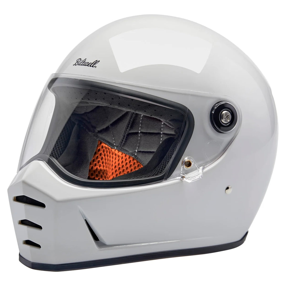 Biltwell Lane Splitter Gloss White Helmet