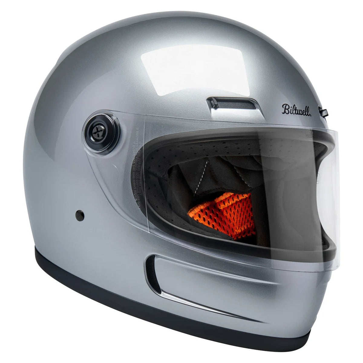 Biltwell Gringo SV Gloss Silver Helmet