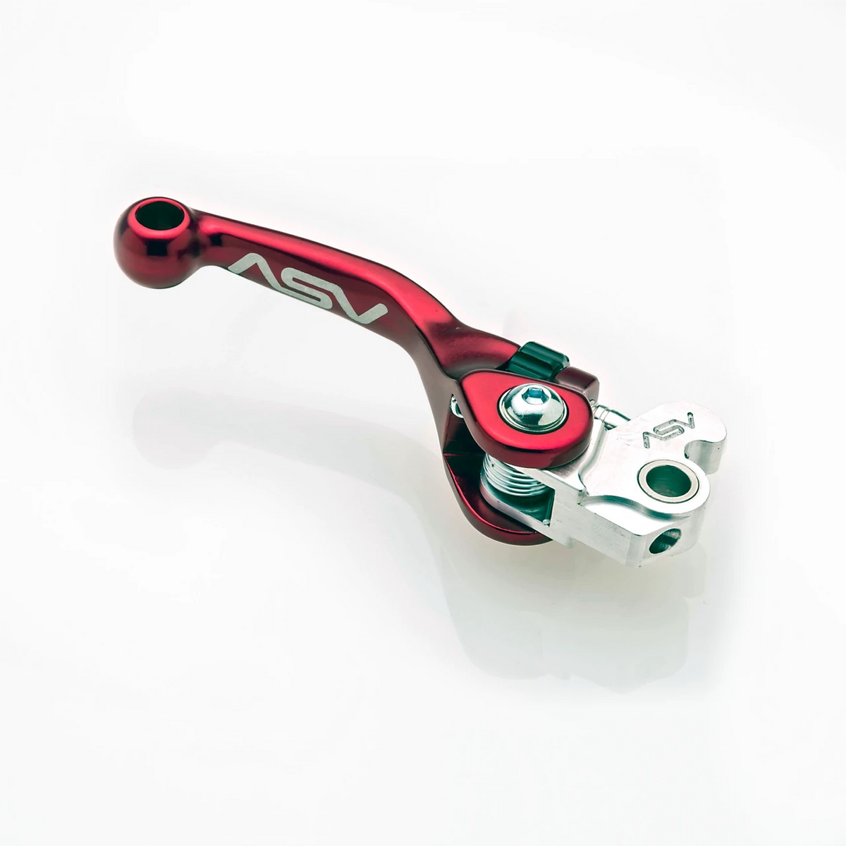 ASV BDF423T-SR F4 Dirt Series Shorty Brake Lever Red