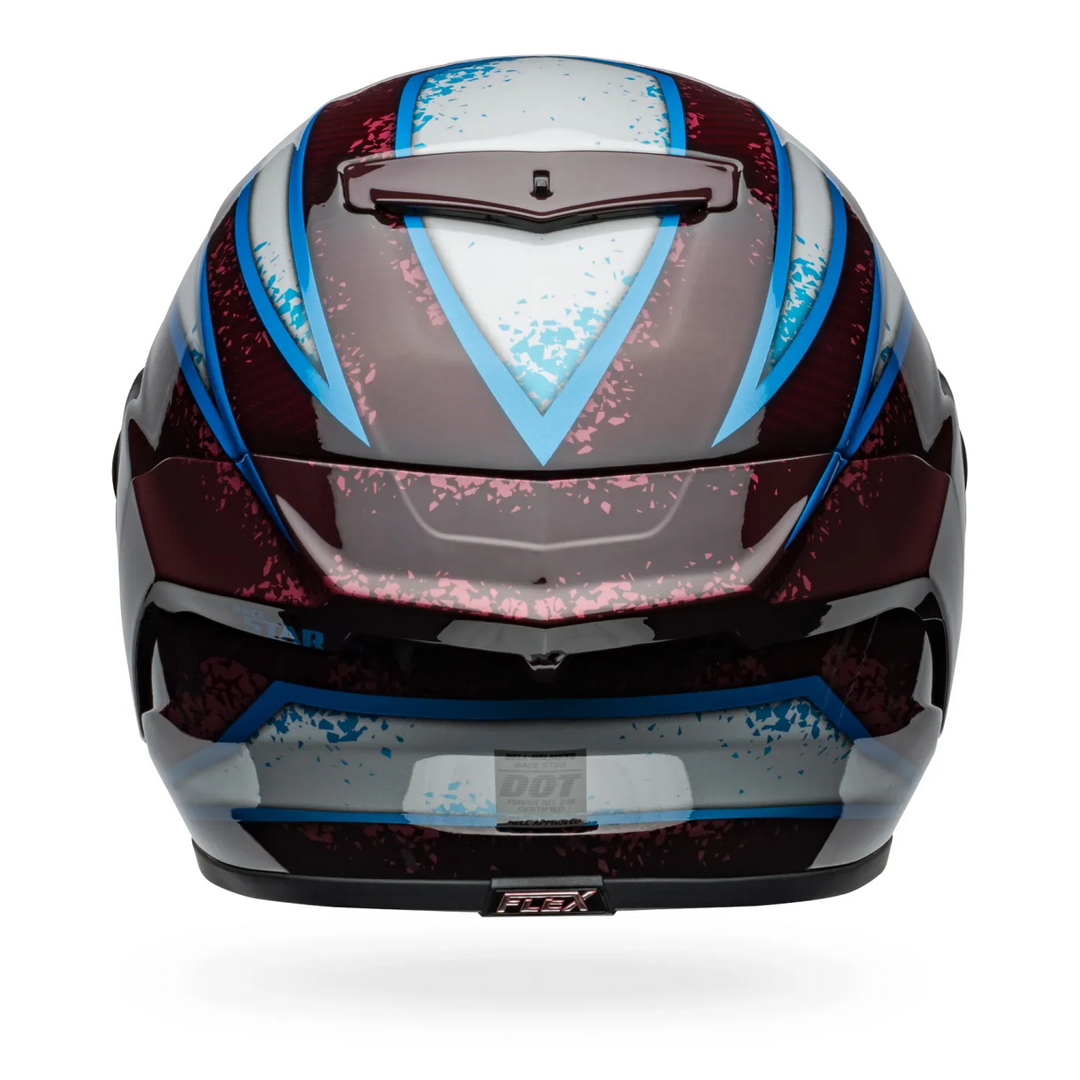 Bell Race Star DLX Flex Xenon Gloss Red/Silver Helmet