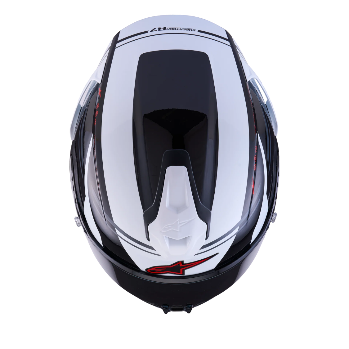 Alpinestars S-R7 A-Core Gloss Black/White/Red Helmet