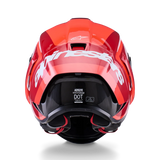 Alpinestars Supertech R10 Arius Gloss Black/White/Double Red Helmet