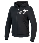 Alpinestars Stella Chrome V2 Sport Black/White Womens Hoodie Jacket