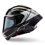 Alpinestars Supertech R10 Element Gloss Black Carbon/Silver/Black Helmet
