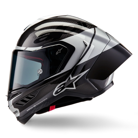 Alpinestars Supertech R10 Element Gloss Black Carbon/Silver/Black Helmet