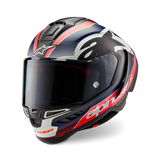 Alpinestars Supertech R10 Team Matte Black Carbon/Red Fluro/Blue Helmet