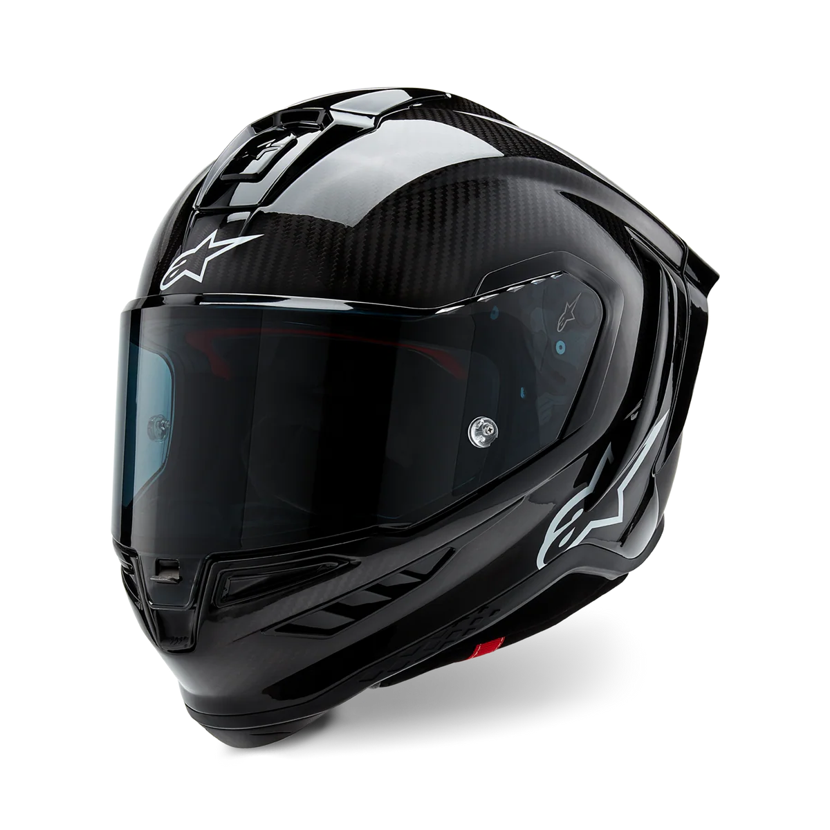 Alpinestars Supertech R10 Solid Matte/Gloss Black Carbon Helmet