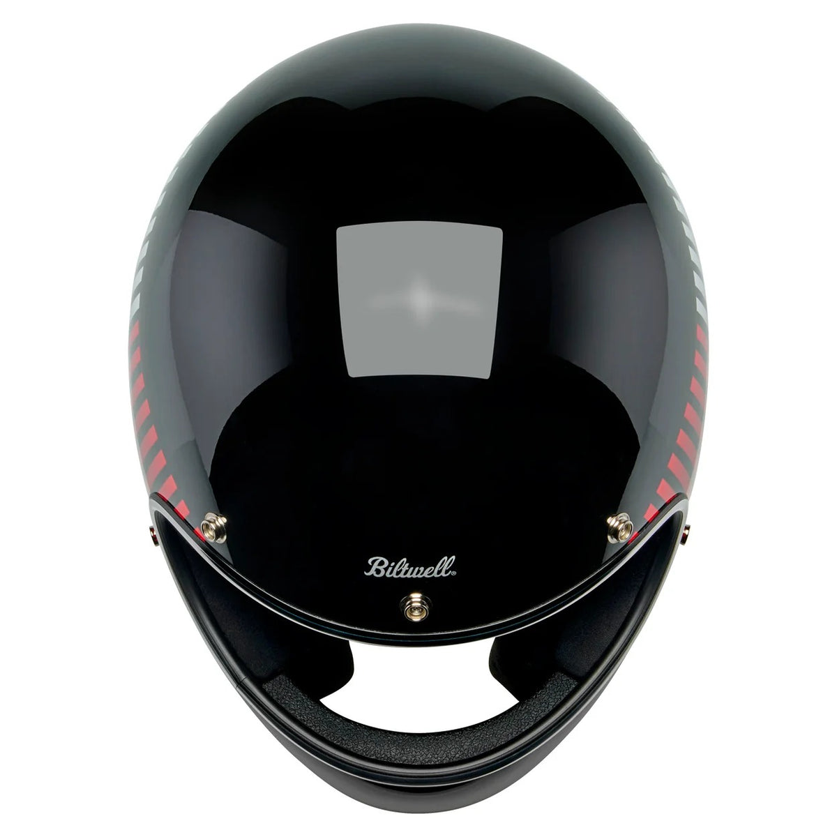 Biltwell Gringo Raceflow Gloss Black/Red/White/Blue Helmet