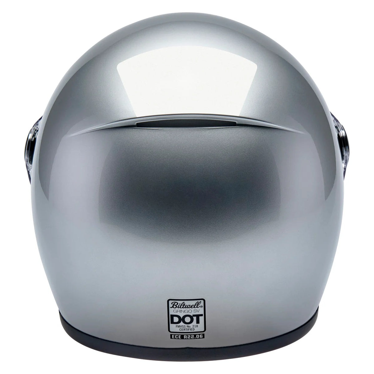 Biltwell Gringo SV Gloss Silver Helmet