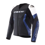 Dainese Racing 5 White/Blue/Black Leather Jacket