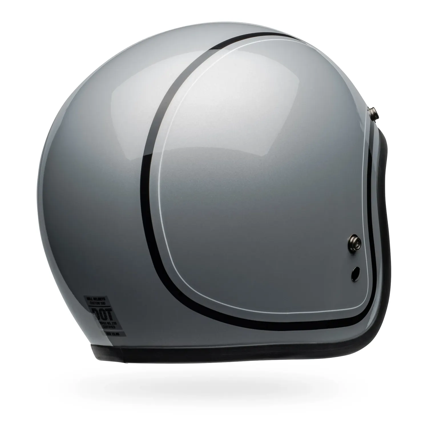bell 500 helmet white Bell Custom 500 Chief Gloss Grey Helmet – EasyR