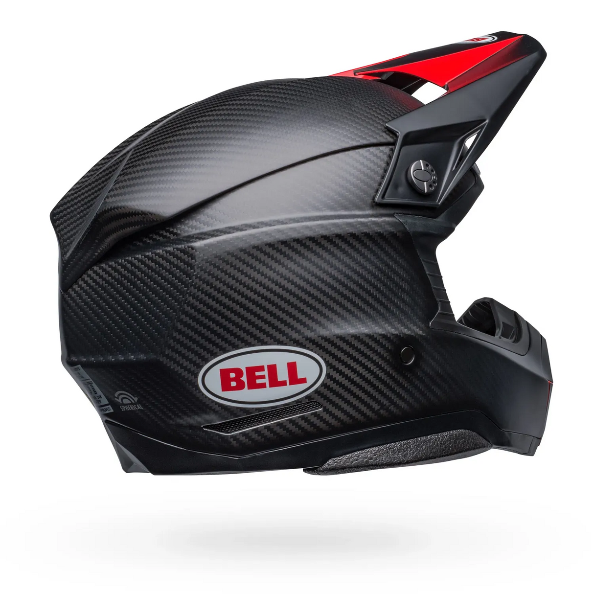 Bell Moto-10 Spherical Satin/Gloss Black/Red Helmet