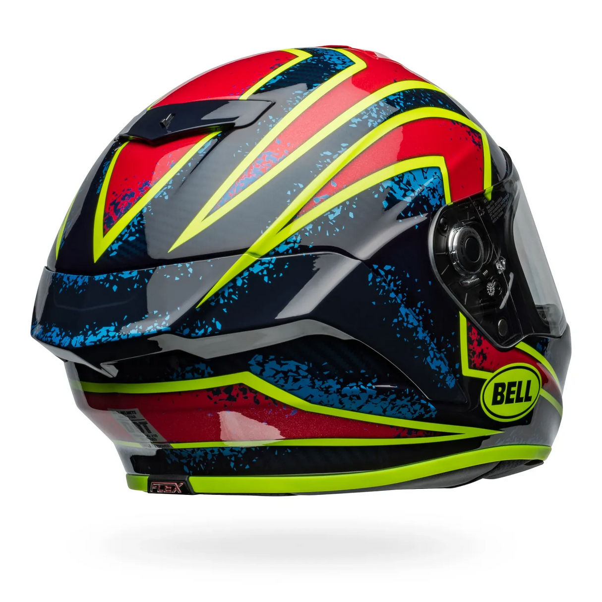 Bell Race Star DLX Flex Xenon Gloss Blue/Retina Helmet