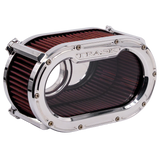 Trask Performance TP-TM-1033CH Big Papi Air Cleaner Kit Chrome for Harley-Davidson Touring 17-24/Softail 18-24