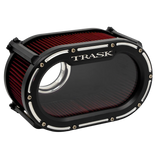Trask Performance TP-TM-1033RC Big Papi Air Cleaner Kit Reverse Cut Black for Harley-Davidson Touring 17-24/Softail 18-24