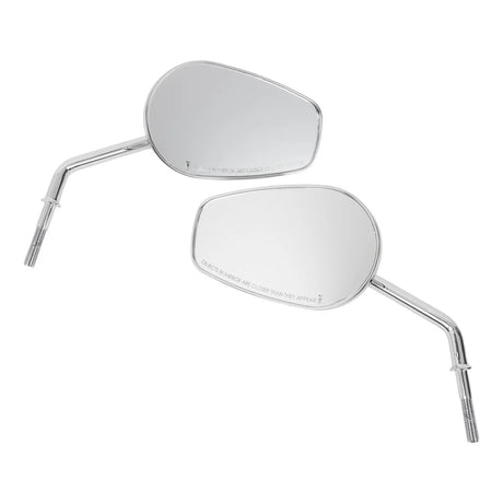Thrashin Supply TS-TSC-2816-3 Billet Mini Mirrors Finned Chrome