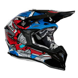 Just1 J39 Suppressor Gloss Red/Blue/Black Helmet