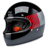 Biltwell Gringo Raceflow Gloss Black/Red/White/Blue Helmet