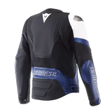 Dainese Racing 5 White/Blue/Black Leather Jacket