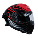 Just1 J-STR Tactical Gloss Silver/Red Helmet