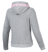 Alpinestars Stella Chrome V2 Sport Grey Heather/Fluro Pink Womens Hoodie Jacket