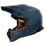 SMK Allterra Solid Gloss Sharkskin Blue GL201 Helmet