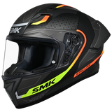 SMK Stellar Sport Flight Matte Black/Grey/Yellow MA264 Helmet