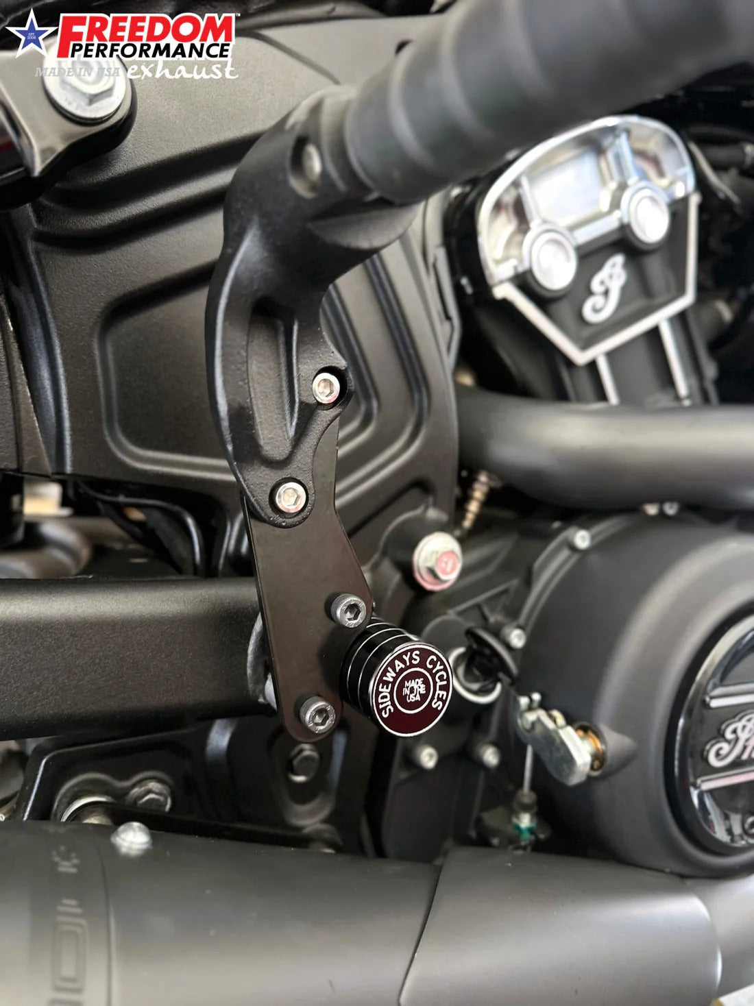 Freedom Performance FPE-AC00400 Pillion Peg Relocation Kit for Indian Scout 15-Up